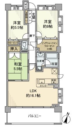 クレストシティアクアグランデ 間取り図