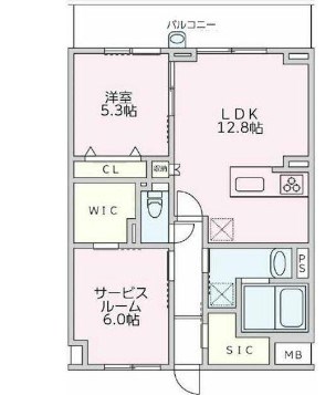 リッシュフルール 間取り図