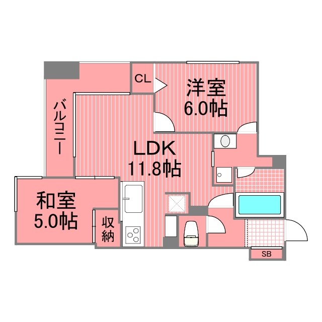 ロワール関内エナジス 間取り図