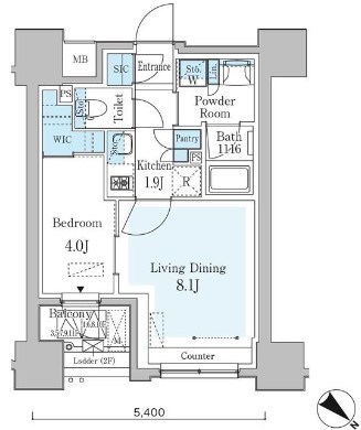 グランパセオ横濱関内プレミアム 間取り図