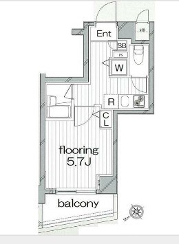 グランヴァンタクティス横濱  間取り図