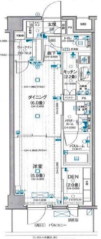 デュオステージ横濱赤門通り 間取り図