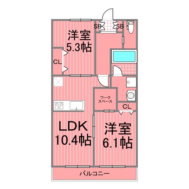 ミラヴェルデ 間取り図