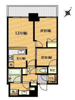 リヴァリエC棟 間取り図