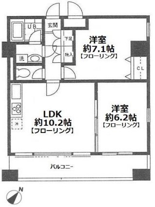 ヴィルヌーブ 間取り図