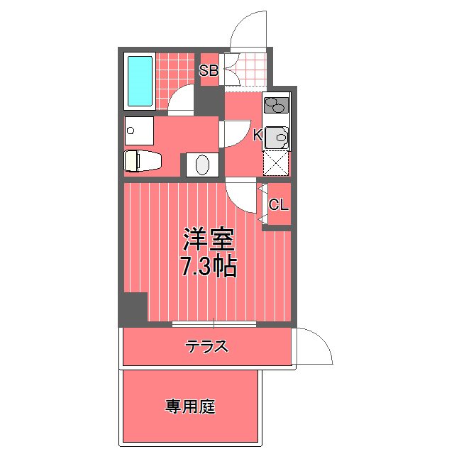 アクサス横浜天王町  間取り図