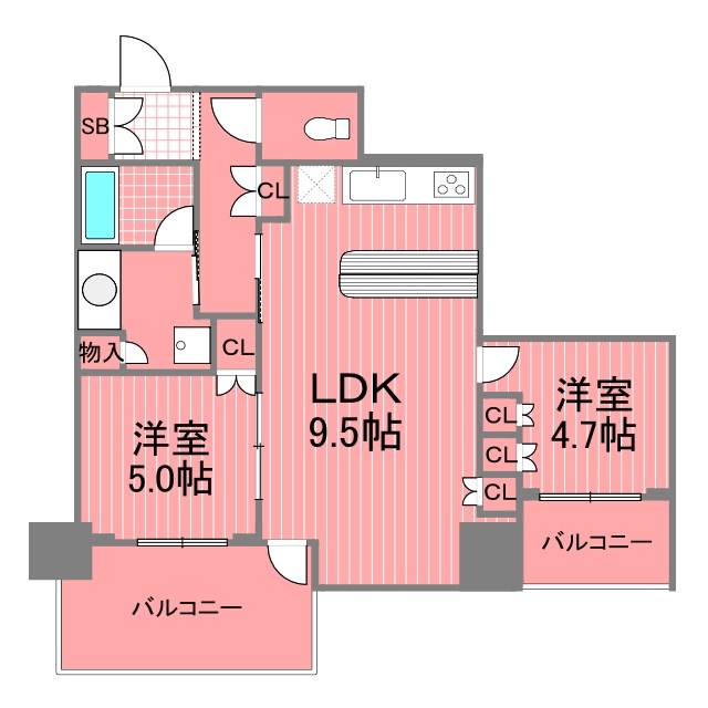 上大岡タワーザレジデンス   間取り図