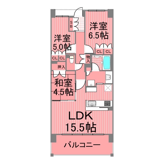 パークホームズ横浜矢向センターフォレスト  間取り図