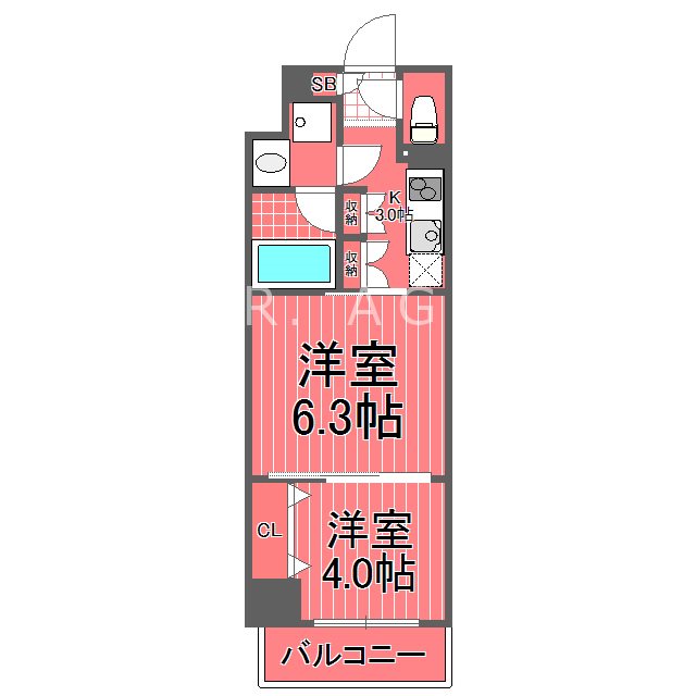 ガーラステーション横濱関内 間取り図