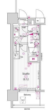 グランドガーラ川崎西口 間取り図