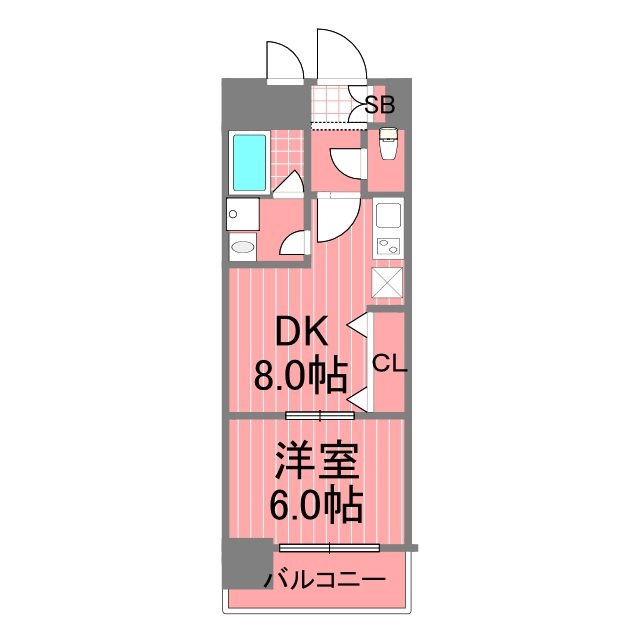 ヴィータローザ横浜吉野町 間取り図