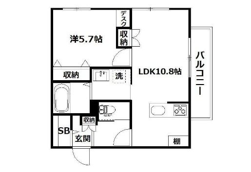 カスケード西横浜 間取り図