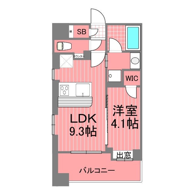 グローベルザスイート横浜  間取り図