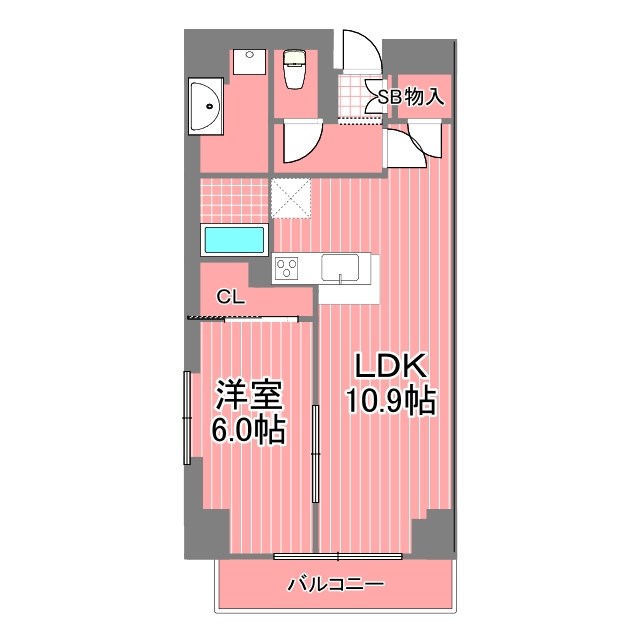 クレサール横中 間取り図