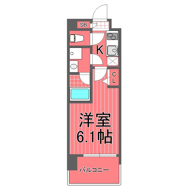 ガーラステーション横濱阪東橋 間取り図