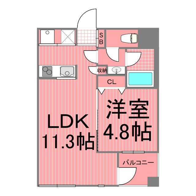 レジディア横濱馬車道 間取り図