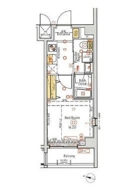 ヴォーガコルテ八丁畷駅前 間取り図