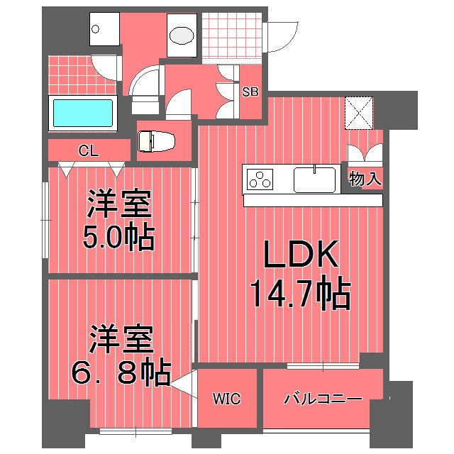 レジデンス横濱リバーサイド  間取り図