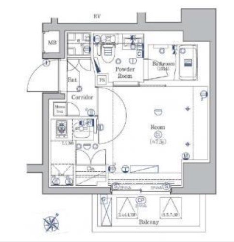 シーフォルム関内 間取り図