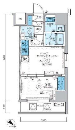 リヴシティ横濱関内弐番館 間取り図