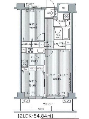 サニーリヴ北新横浜 間取り図