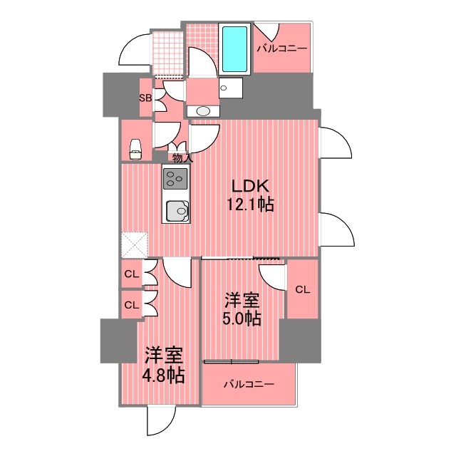 ザパークハビオ横浜関内 間取り図