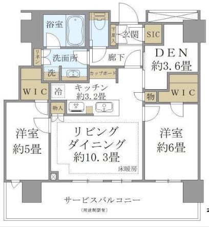 ザヨコハマフロントタワー 間取り図