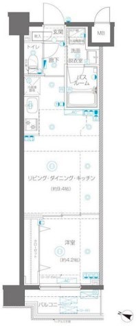 エール横浜吉野町 間取り図