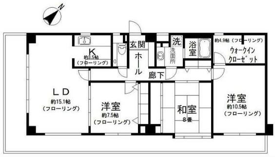 エヌフラッツ横浜大岡 間取り図