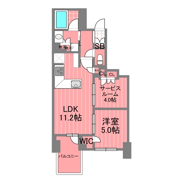 ケーディーエックスレジデンス横濱紅葉坂 間取り図