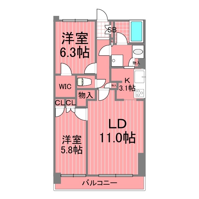 セブンフィールド 間取り図