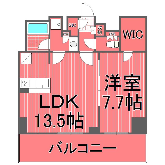 ディアレンス横濱沢渡 間取り図