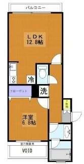 ケーフラットツー 間取り図