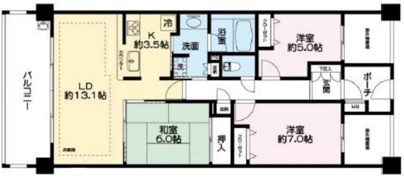 コートヒルズ横濱山手サウス棟 間取り図