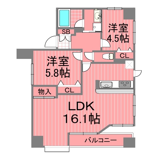 ナイスアーバン鶴見 間取り図