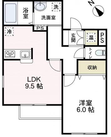 ルーエ馬場 間取り図