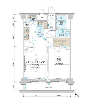 リヴシティ関内 間取り図