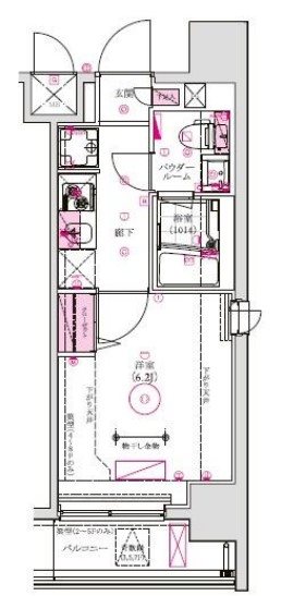 グロース西横浜 間取り図