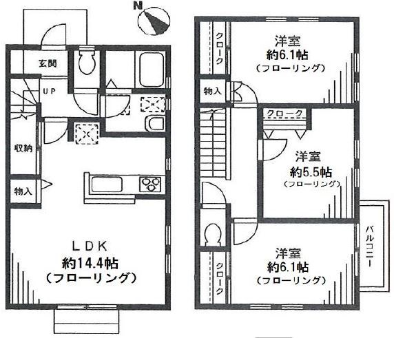 ソリアード片倉C棟 間取り図