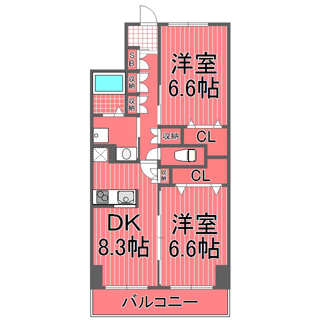 スカイ61 間取り図