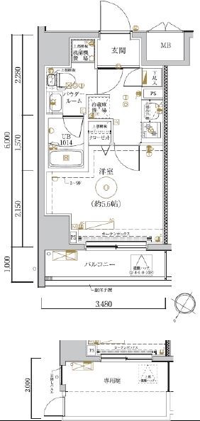 ルミード川崎 間取り図