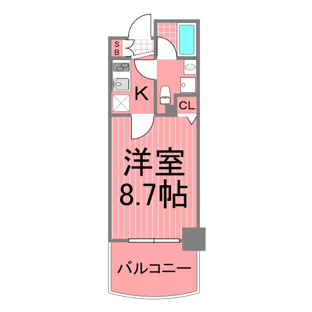 エクセル東神奈川 間取り図