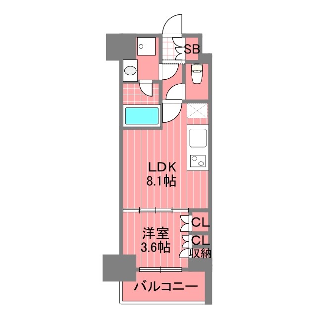 デュオステージ横浜中央 間取り図