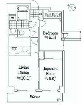 アルブル生麦 間取り図