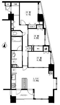 日神パレスステージ横浜ベイウエスト 間取り図