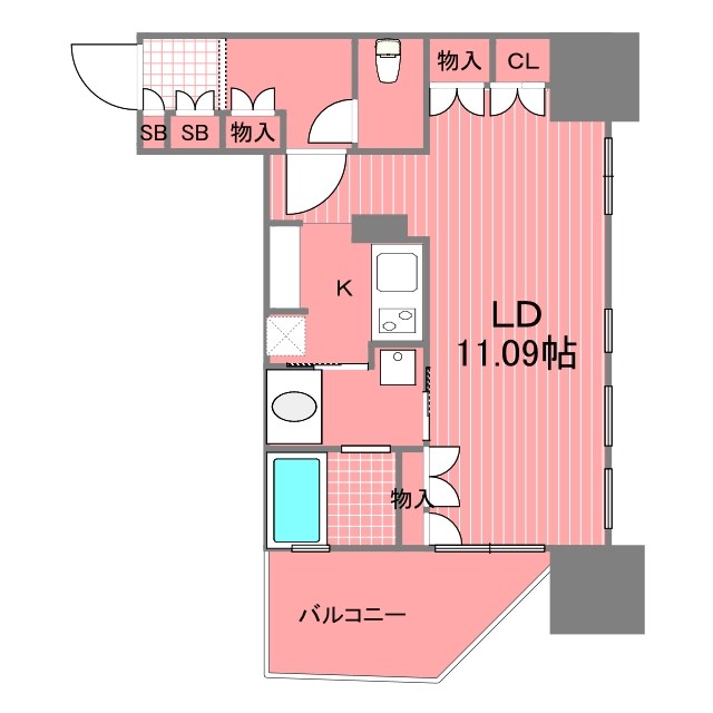 シェフルール鶴見中央  間取り図