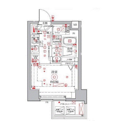 クレイシアアイズ横浜桜木町  間取り図