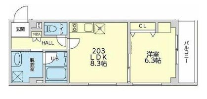 レジデンスセゾン子安 間取り図