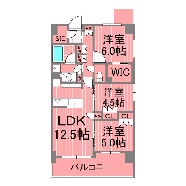 ディームス横濱青木町 間取り図