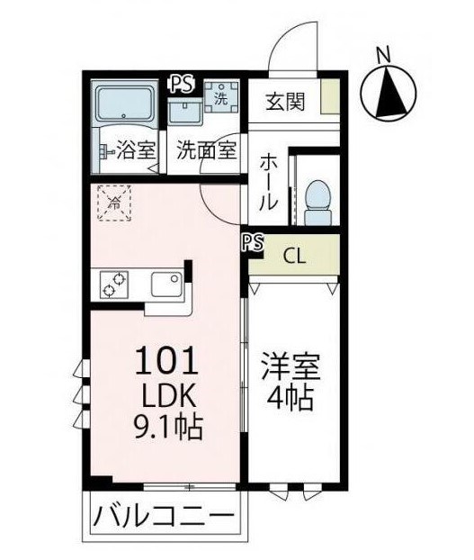 ラシーネワンパークプレイススリー 間取り図